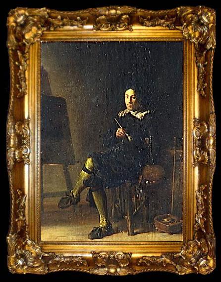 framed  Cornelis Saftleven Self portrait, ta009-2
